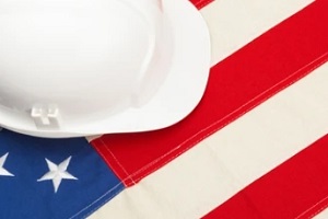 contract helmet on us flag